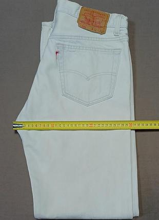 Пояс 80 см vintage levis 501-0105  size w32 l32   джинси  блакитно білі made in usa є мілкі плями