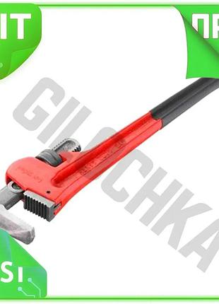 Ve ключ трубный intertool stillson new version 600 мм для сантехников с захватом до 90 мм ключ для тру n6w_ver