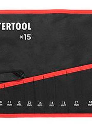 Ve чехол для гаечных ключей new version intertool 15 карманов для рожковых и комбинированных ключей ор n6w_ver 3