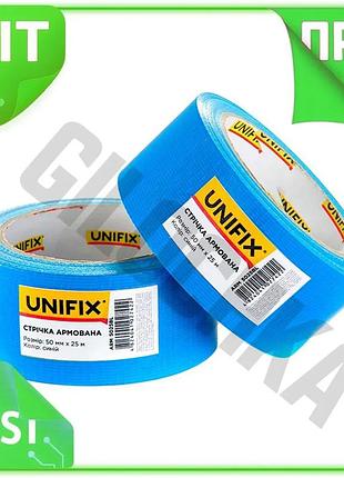 Ve армированная клейкая лента unifix new version 50 мм x 25 м синяя для герметизации и защиты прочная n6w_ver