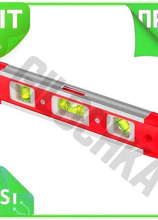 Ve магнитный уровень intertool 230 new version мм для монтажа металлических конструкций горизонтальный n6w_ver