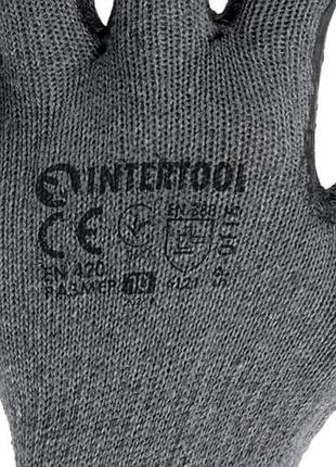Ve рукавички латексні intertool 10 new version дюймів для роботи та захисту рук від забруднень та меха n6w_ver 4