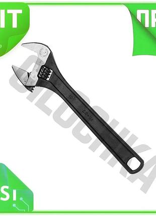 Ve ключ разводной intertool 250 new version мм фосфатированный для монтажа и демонтажа гаек и болтов р n6w_ver