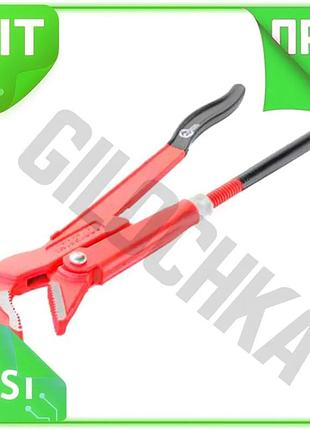 Ve ключ трубный intertool рычажный new version 45° 1,5 дюйма для сантехнических работ регулируемый зах n6w_ver