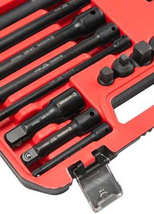 Ve набор переходников и удлинителей new version ударных intertool 1/4" 3/8" 1/2" 18ед для механиков и n6w_ver 7