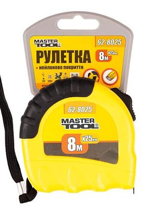 Ve рулетка mastertool 8 м new version 25 мм с фиксатором для точного измерения длины и ширины измерите n6w_ver 4