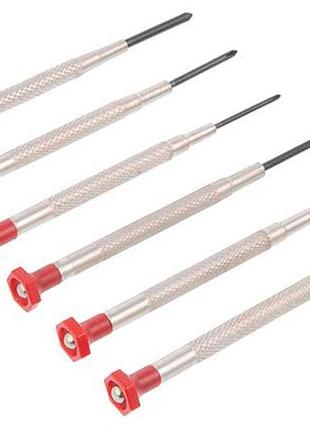 Ve набор прецизионных отверток intertool new version 6 шт. для часов и мелкой электроники мини отвертк n6w_ver 5