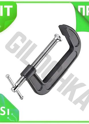 Ve струбцина g-тип intertool 100 new version мм металлическая зажимная струбцина для фиксации деталей n6w_ver