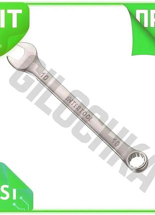 Ve ключ комбинированный intertool 10 new version мм рожковый гаечный для ремонта и сборки инструмент д n6w_ver
