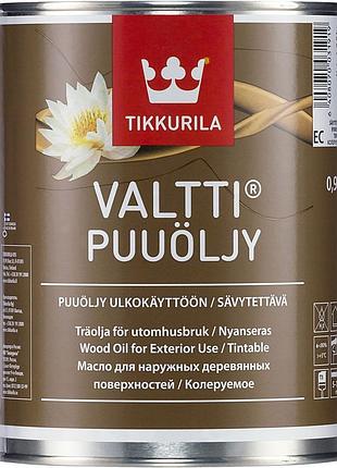 Олія для захисту дерева валті тіккуріла valtti puuoljy tikkurila єс 0,9 л
