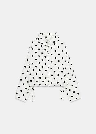 Куртка бомбер в горох zara new