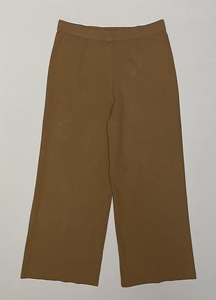 Max mara studio брюки кюлоты женские трикотажные песочного цвета, размер м