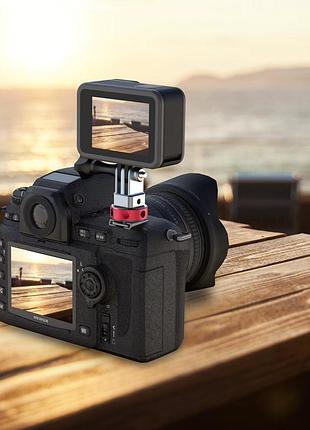 Кріплення екшн-камери gopro dji action на холодний башмак камери ac prof al-35a 5