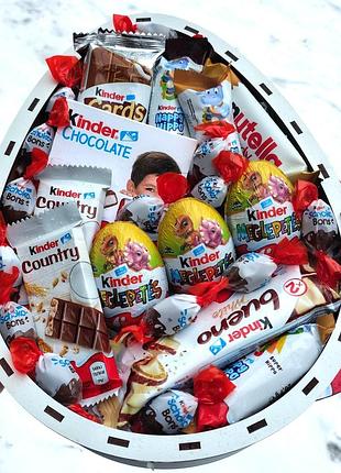 Бокс киндер сюрприз с сладостью kinder