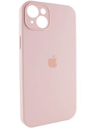 Чехол silicone case full camera protective (aa) для apple iphone 13 (6.1") розовый / pink sand 3