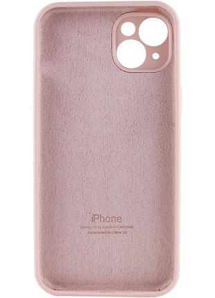 Чехол silicone case full camera protective (aa) для apple iphone 13 (6.1") розовый / pink sand 5