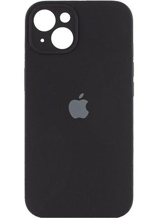 Чехол silicone case full camera protective (aa) для apple iphone 13 (6.1") черный / black 2