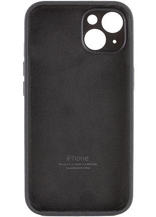 Чехол silicone case full camera protective (aa) для apple iphone 13 (6.1") черный / black 3