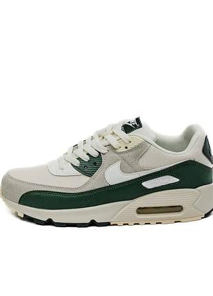 Женские кроссовки nike air max 90 beige green / smb+ 🔗