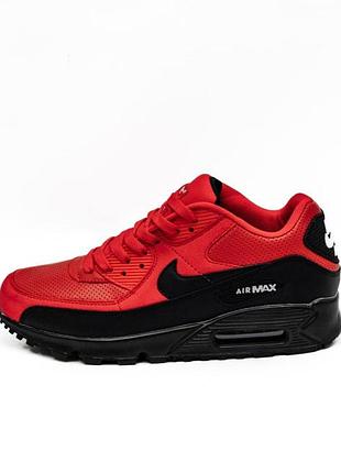 Мужские кроссовки nike air max 90 red black / smb+ 🔗