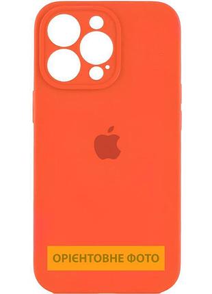 Чехол silicone case full camera protective (aa) для apple iphone 17 pro max (6.9") оранжевый / orange