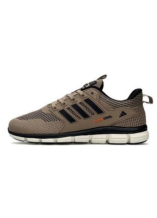 Кросівки чоловічі adidas climacool, коричневі кросівки адідас весна літо , сітка