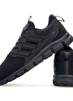 Кроссовки мужские adidas climacool, черные кроссовки адидас весна лето, сетка 2