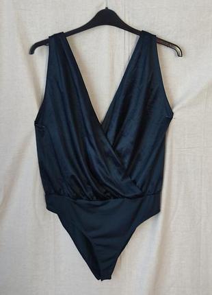 Блуза- боді атласна  zara  роз. 48