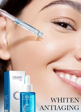 Осветляющая антивозрастная сыворотка для лица с коллагеном fayankou collagen moisturize whiten serum 40мл