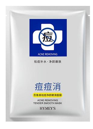 Тканевая маска для лица от прыщей и акне на растительной основе hymey`s acne removing 25г