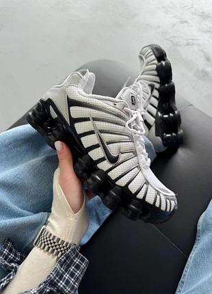 🔵nike shox tl black/white