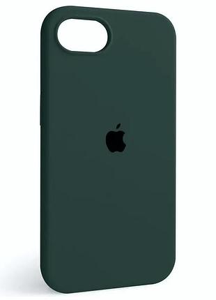 Чехол fiji silicone case для apple iphone 17e бампер накладка soft touch с микрофиброй midnight green