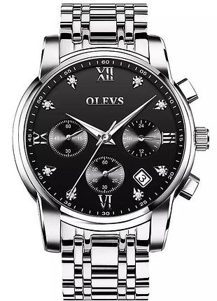 Часы наручные olevs 2858 black gray