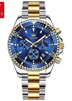 Часы наручные olevs 2870 blue accents