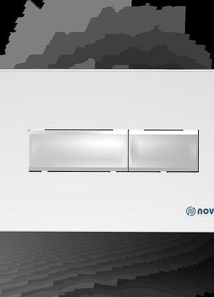 Кнопка для инсталляции прямоугольная белая
