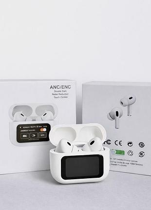 Беспроводные наушники air pro 2 с дисплеем (белый)