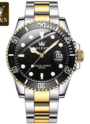 Часы наручные olevs 9809 black accents