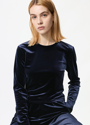 Лонгслів велюровий uniqlo (484122)