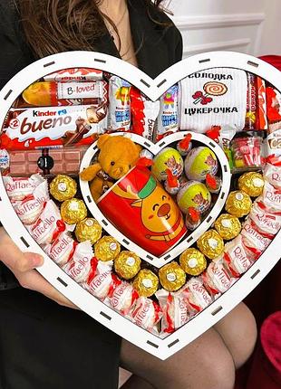 Подарункові бокси для дівчат, подарунковий набір солодощів у коробці для дружини або дівчини