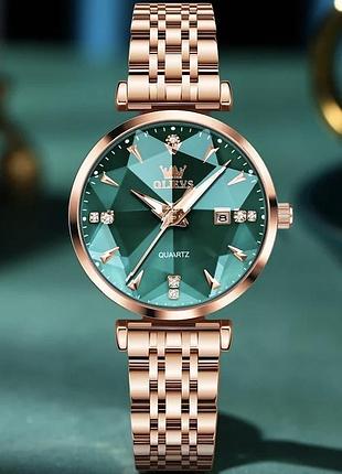 Часы наручные olevs 5536 rose green