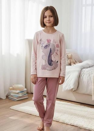 Пижама my puppy для девочки демисезонная baykar арт 9002-248 светло розовый 10-140-146 см