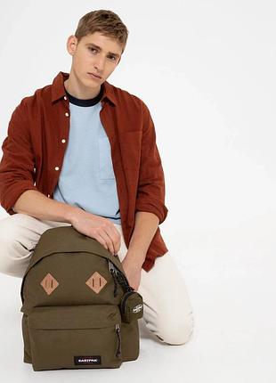Коричневый рюкзак для значков eastpak padded pakr 24 л. рюкзак мужской городской. рюкзак для спортзала женский