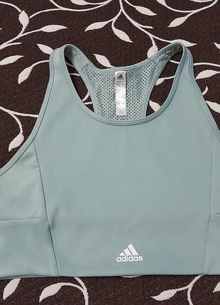 Топ спортивный женский, размер l (48-50), фирмы adidas