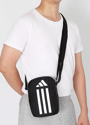 Сумка через плечо adidas essentials training. сумка мессенджер адидас. спортивная барсетка adidas