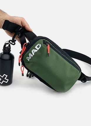 Практична сумка на пояс для документів mad hardy. бананка для подорожей, поїздок, прогулянок. кросбоді сумка