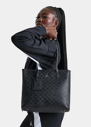 Тоут сумка jordan monogram tote bag. черная спортивная сумка для тренировок. джордан сумка женская для зала