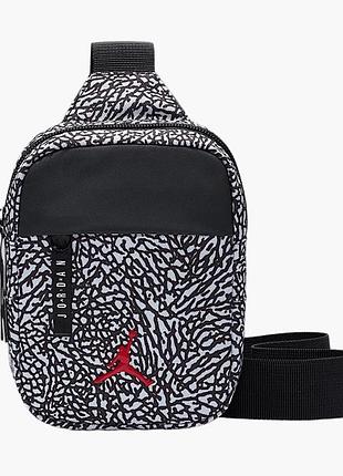 Нагрудная барсетка jordan airborne hip bag. женская сумка слинг через плечо. джордан сумка кросс боди мужская