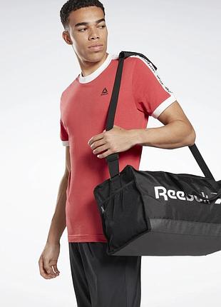 Мужская сумка для тренировок, спорта reebok training 35 л. черная женская сумка для зала, фитнеса, бассейна
