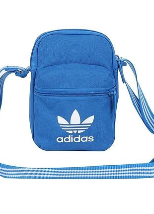 Мессенджер adidas adicolor classic festival bag. синяя сумка адидас через плечо. спортивная барсетка мужская