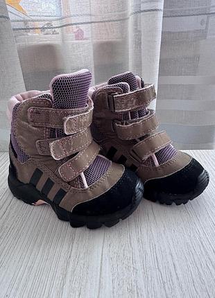 Зимові ботинки чоботи adidas розмір 20 для дівчинки